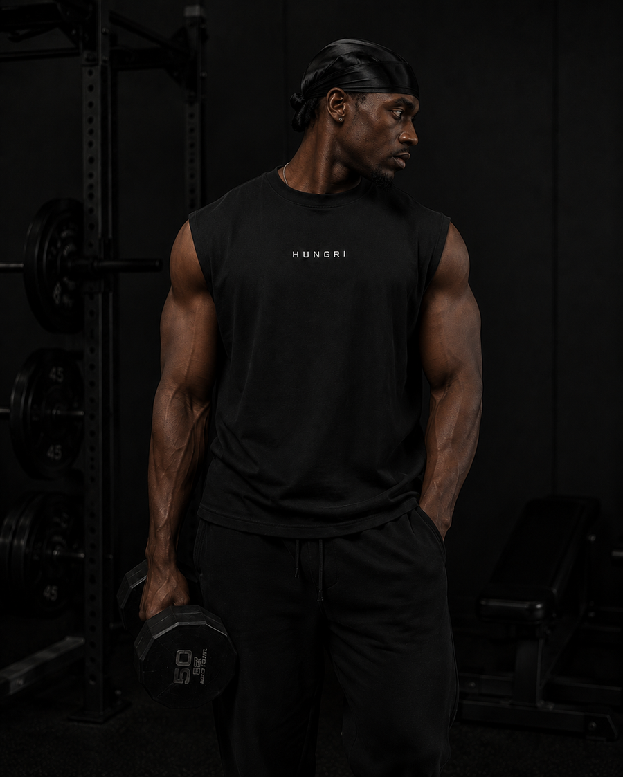 Shop HUNGRI Tank Tops — oversized gym tanks for training