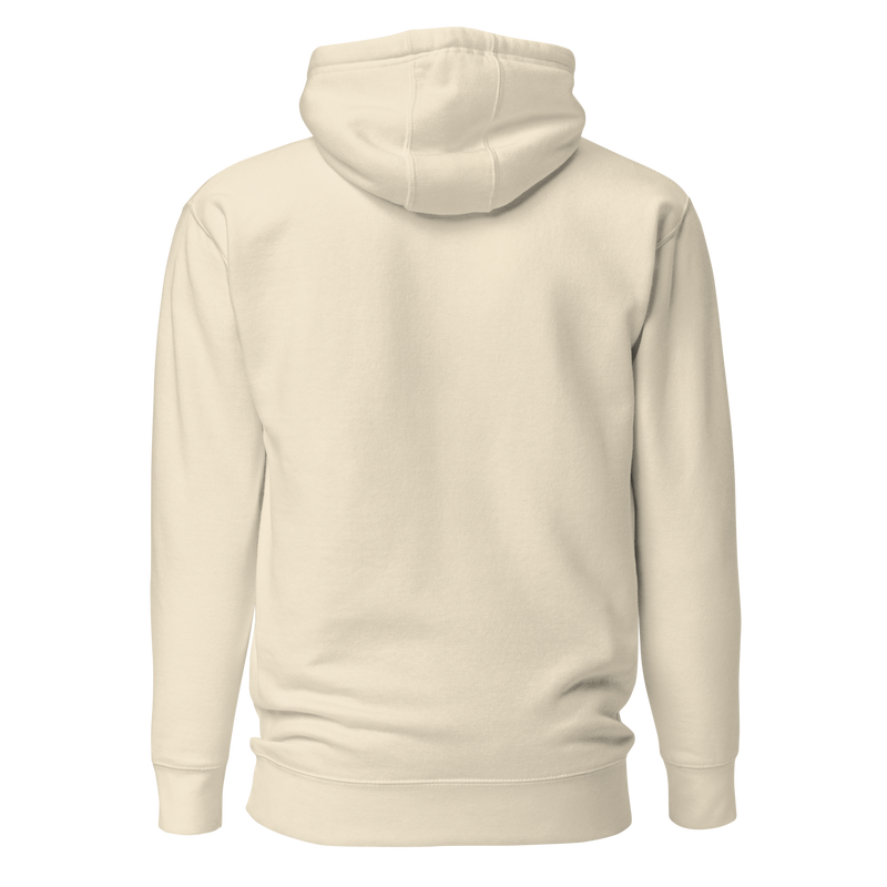 HUNGRI Core Hoodie in Bone - back view