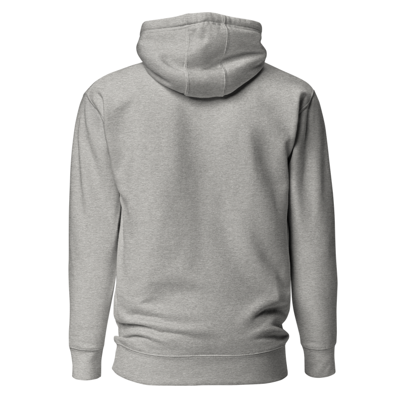 HUNGRI Core Hoodie in Carbon Grey - back view